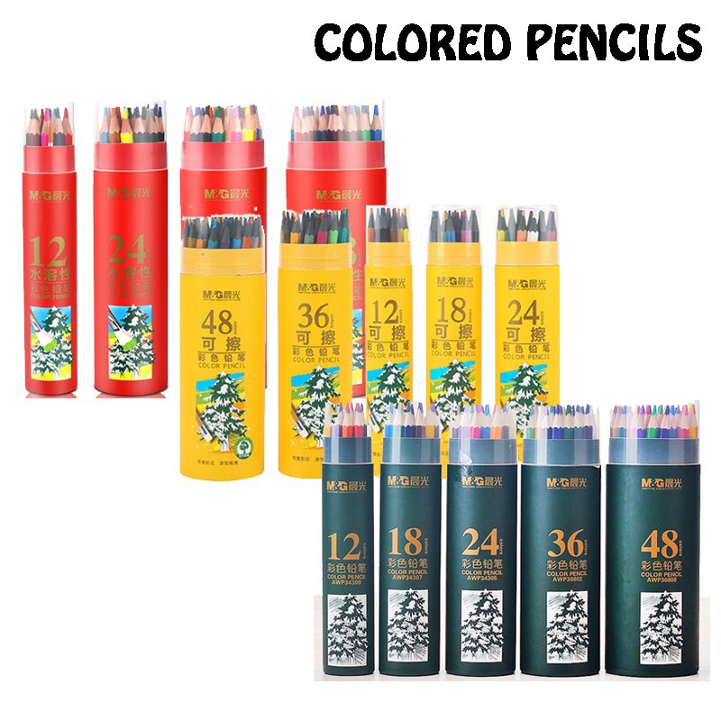 24 Colors Metallic Pencil Drawing Sketch Set Soft W..